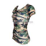 2016 Seamless Women t Shirt Printing Military Camouflage t Shirt With Wholesale Price thumbnail-2