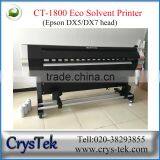 CRYSTEK 1.8m Sticker Printer With Dx7 Printhead High Seepd Printing
