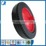Pneumatic Wheelbarrow 16 Inch Trolley Wheels Solid Rubber Tyre thumbnail-1