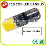 Led Under Car Light Current 180mA T10 COB Canbus T10/194/168 Bulb T10 LED Car Light White thumbnail-2