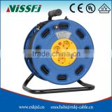 Plastic cable reel stand with European sockets