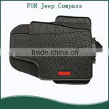 Full Set Rubber Floor Mats for Jeep Compass