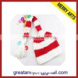 2015 new product hot style non-woven christmas hat with pom pom