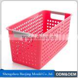 cheap price plastic vegetable basket, tray plastic storage basket