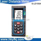 100m Laser distance meter m/in/ft bubble level tool Rangefinder Range finder Tape measure Area/Volume Better