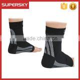 F0023/Compression Foot Sleeve Pair / Breathable Medical Foot Sleeve/ Stretchy Compression Ankle Sleeves thumbnail-5