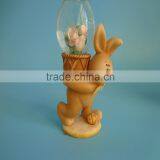 Customized Rabbit Snow Globe Craft for Home Decoration thumbnail-2