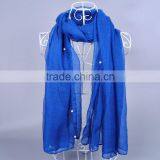 Pearl Fashion 100% Viscose Women Scarf Voile Scarves 180*90 Pashmina Muslim Scarf thumbnail-3