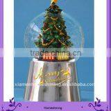 Christmas Tree Music Snow Globe