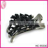 2014 Stylish Large Diamante Flower Plastic Hair Claw thumbnail-1