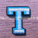 Iron on sew on embroidery letter man designer clothing patches for clothes