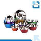 Colourful Stainless Steel Deep Salad Bowl & Mixing Bowl thumbnail-2