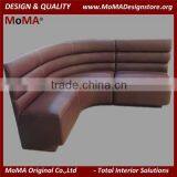 High End Customized Restaurant U Shape Leather Sofa thumbnail-1