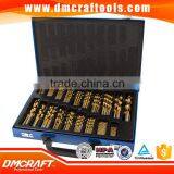 HSS Twist Drill Set 170 Pcs Nitrided Titanium Metal Drill Set Coated
