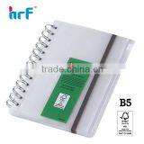 B5/A5/B6 PVC Spiral Note Book With Zip Lock Pocket thumbnail-1