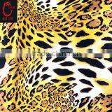 Polyester Sapandex Satin/print Stretch Poly Satin/animal Print Satin