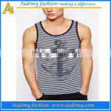 Top Quality 100% Cotton Tank Top Men Tops