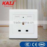 Free Sample UK Standard Double USB Charge Socket USB Outlet Port thumbnail-2