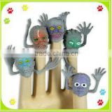 Promotional Plastic Ghost Finger Puppet For Halloween