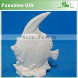 White Porcelain Ceramic Ocean Fish Decor thumbnail-4