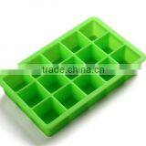 Fancy 15 Cavities Square Shaped Silicone Ice Cube Tray thumbnail-2
