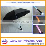 21"x8k Shenzhen New Design Folding led Umbrella for Promotion