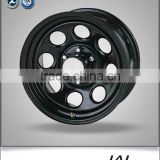 15x8 China good quality 4x4 black steel wheel rim for jeep
