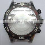 Wrist Watch Case Parts Watch Case Waterproof Chronograph Black 45mm Watch Stainless Steel Case thumbnail-1