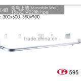 Fashionable Metal Oval Pipe Silver Towel Rack From CF WK48