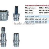 25 Bar Low Pressure Inline Coupler and Plug thumbnail-1