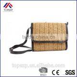 Custom Female Straw Bag Shoulder Bag With Leather Band thumbnail-1