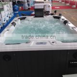 Factory manufacturer low price big hydro jets outdoor spa with DVD