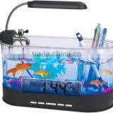 Mini Multifunction Usb Fish Tank With Penholder