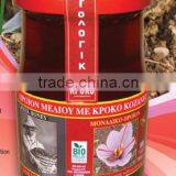 Honey with organic red saffron