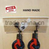 Japanese Handmade Fashion Earrings From Kimono Fabric thumbnail-3