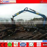 CE Approved Timber Trailer With Crane thumbnail-1
