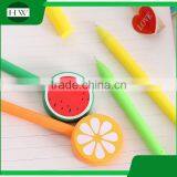 Promotional Wholesale Cheap Funny Cartoon School Office Stationery Mini Plastic Fruit Roller Ball Point Pen thumbnail-1