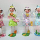 Garden Flower Fairy Painted Iron Flower Fairy Garden Decoration thumbnail-1