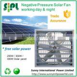 Industrial ventilation equipment 300 watt solar powered large hot air exhaust fan