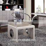 Modern Luxury Stylish PU Stanless Steel Back Leisure Chair ND121 thumbnail-1