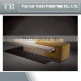 Modern White and Yellow Veins All Marble Combined Console Table thumbnail-2