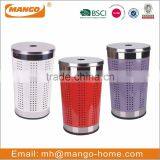 Four Compartments Nylon Laundry Hamper Trolley thumbnail-4