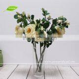 GNW FL-RS65-10CM-PU Real Touch PU Champagne Artificial Flower Rose for Wedding thumbnail-1