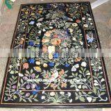 Inlay Marble Stone Dining Table Top Pietra Dura Table Top thumbnail-1