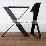 X Shape Flat Steel Leg High Quality Metal Black Coffee Table 28 Inch Legs thumbnail-4