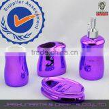 2013 New Purple Ceramic Bathroom Set thumbnail-1
