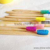 Colorful Soft Bristle Bammboo Tooth Brush, Toothbrush With Bamboo Handle thumbnail-4