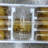 JK034 7pcs Glass Drinking Set With Deco thumbnail-3