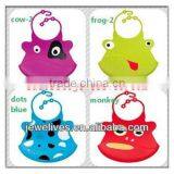 Customized Printed Baby Bibs With Crumb Collecting Pocket and Waterproof Composite thumbnail-1