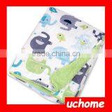 UCHOME China Manufacturer, Double Layer Muslin Swaddle Blanket, Super Soft Textile Plush Baby Blanket Wholesales. thumbnail-2